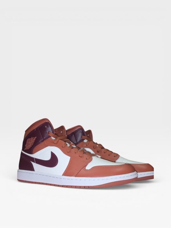 Nike Air Jordan 1 Mid Dusty Peach Night Maroon